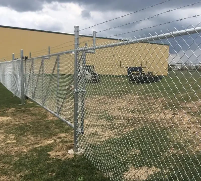 Commercial fence installation in Marysville, Ohio by Scheiderer Fencing