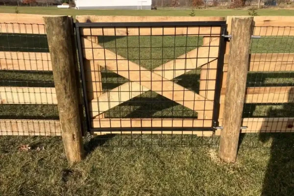 High-quality residential fence built in Marysville, Ohio by Scheiderer Fencing experts