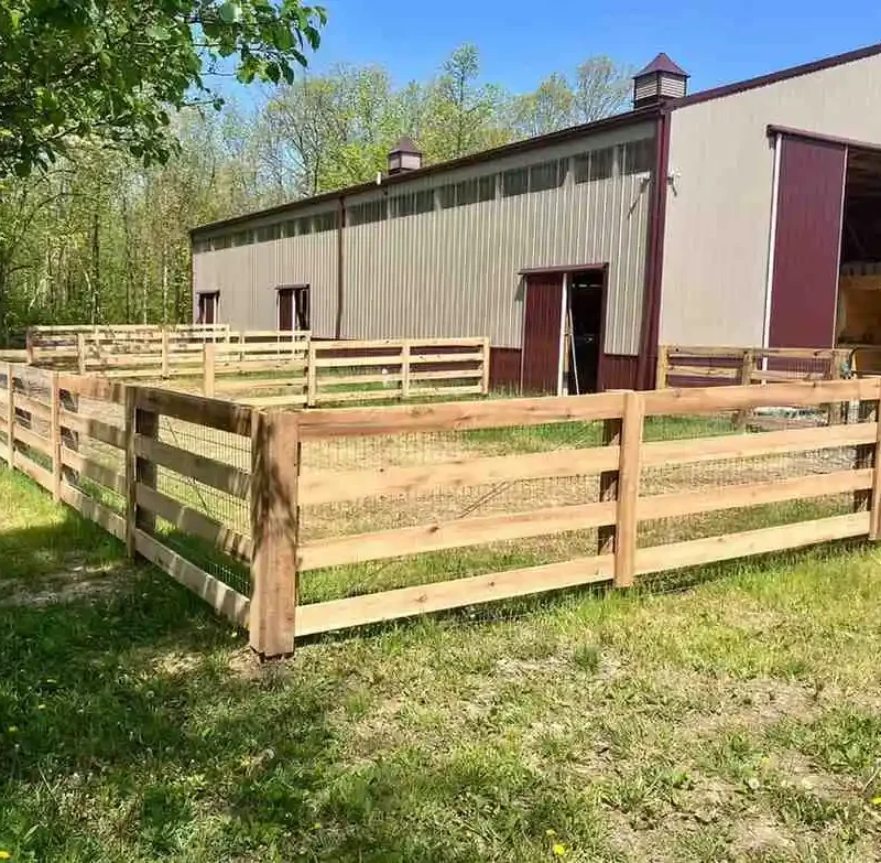 wooden board fence